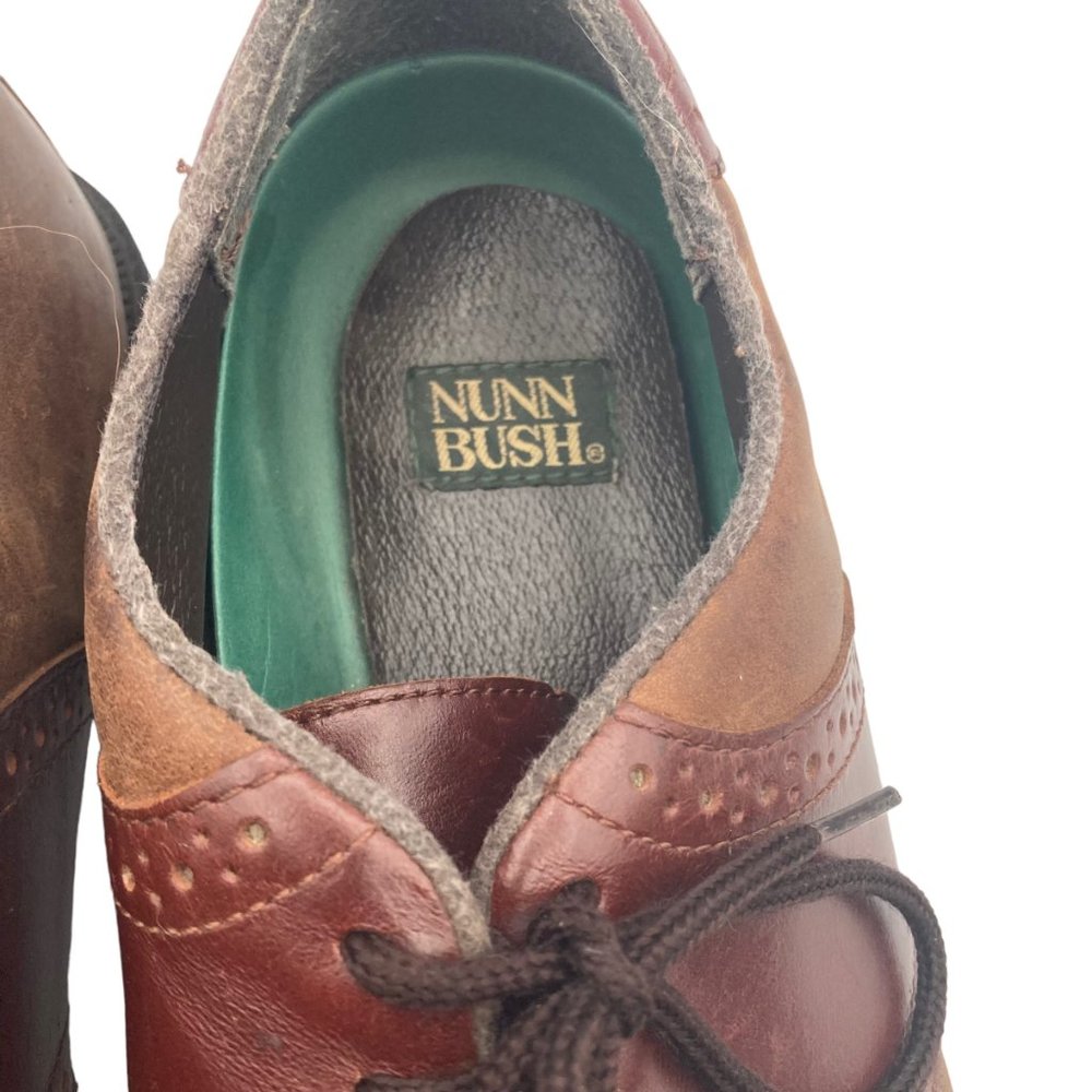 Nunn Bush Brown Leather Men's Oxfords, Size 13 - Picture 2 of 9